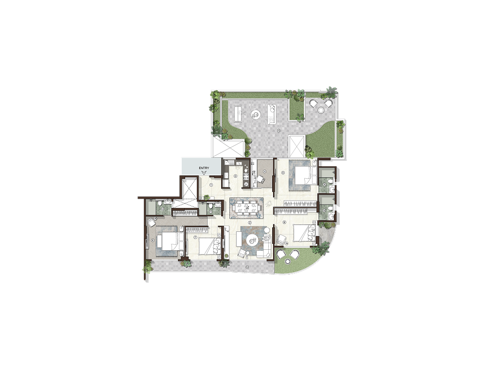 Avant Park West 4.5 BHK floor plan