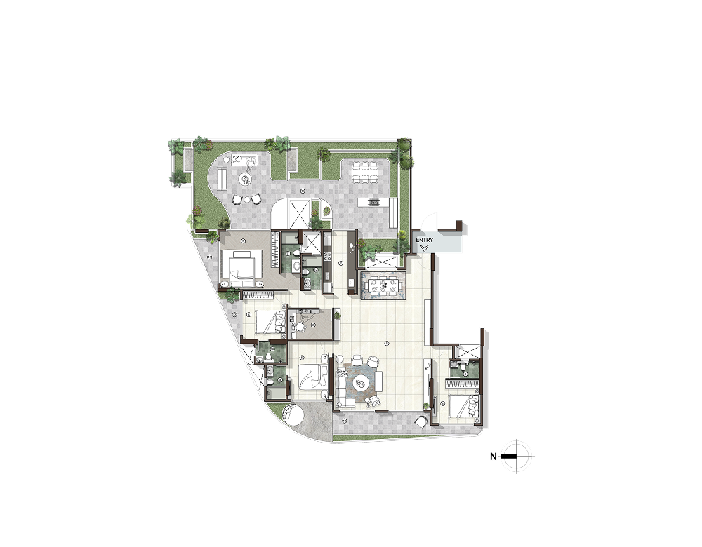 Avant Park West 4.5 BHK large floor plan