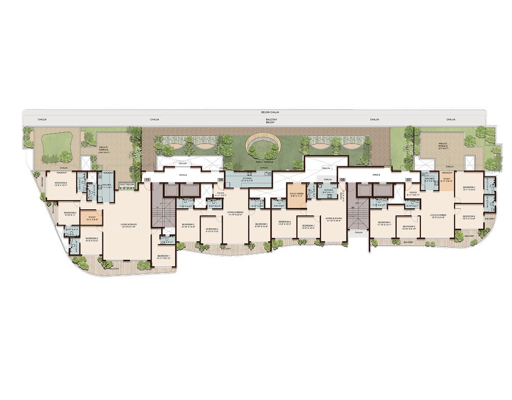 Avant Park West 7th floor plan