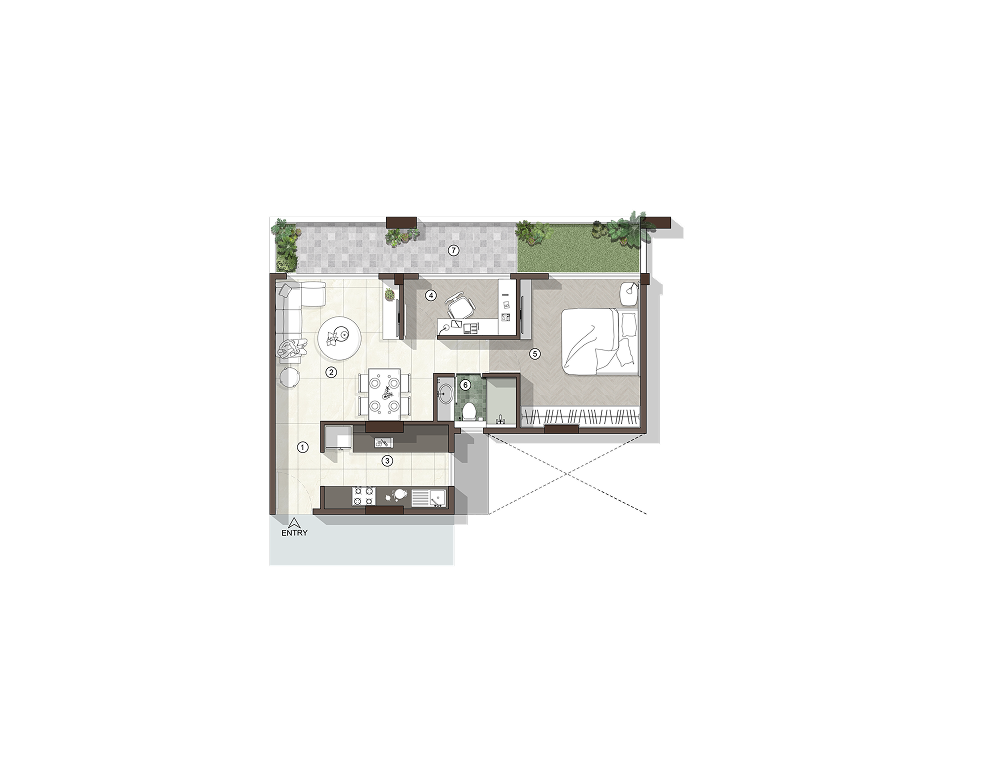 Avant Park West 1 BHK 1.5 BHK plan